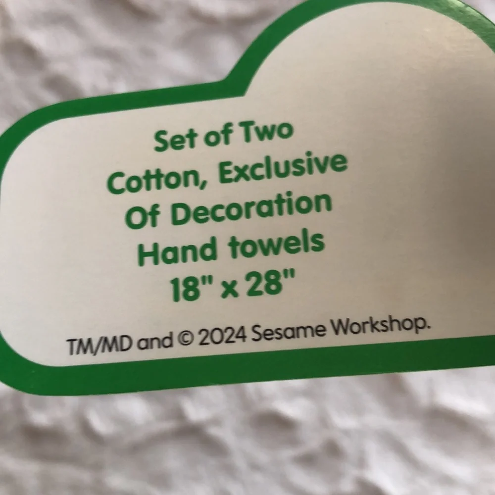 Sesame Street Holiday Hand Towels